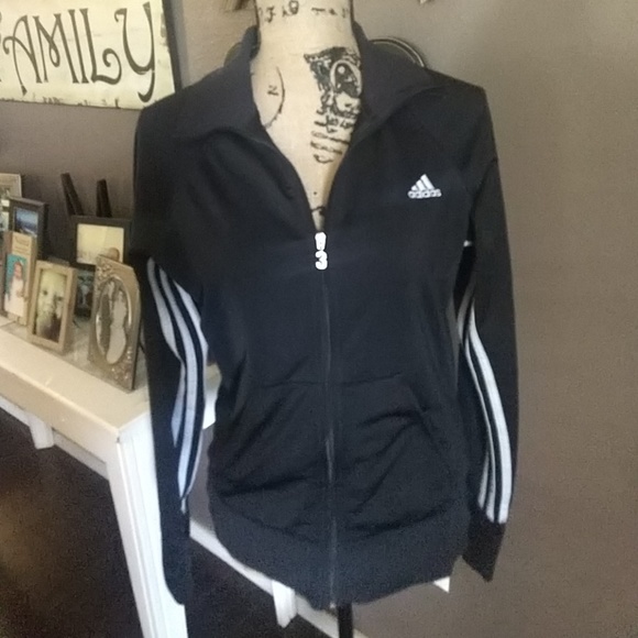 Adidas 3 Stripe Jacket Sz L - Picture 2 of 6
